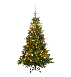 Sapin de Noël artificiel articulé 300 LED et boules 240 cm