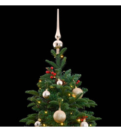 Sapin de Noël artificiel articulé 300 LED et boules 180 cm