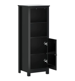 Armoire de salle de bain BERG noir 40x34x110 cm pin massif