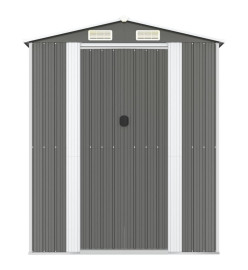 Abri de jardin Gris clair 192x606x223 cm Acier galvanisé