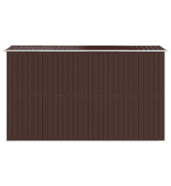 Abri de jardin Marron foncé 192x357x223 cm Acier galvanisé