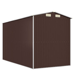 Abri de jardin Marron foncé 192x357x223 cm Acier galvanisé