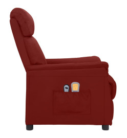 Fauteuil de massage électrique Rouge bordeaux Similicuir