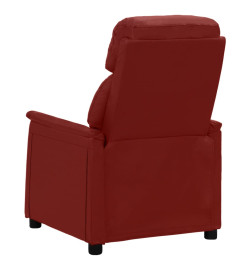 Fauteuil de massage électrique Rouge bordeaux Similicuir