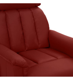 Fauteuil de massage électrique Rouge bordeaux Similicuir