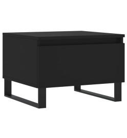 Table basse noir 50x46x35 cm bois d'ingénierie