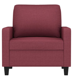 Fauteuil Rouge bordeaux 60 cm Tissu