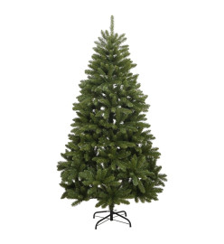 Sapin de Noël artificiel à charnières avec support vert 240 cm