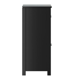 Armoire de salle de bain BERG noir 40x34x80 cm pin massif