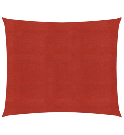 Voile d'ombrage 160 g/m² Rouge 3,6x3,6 m PEHD