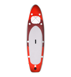 Ensemble de planche SUP gonflable Rouge 300x76x10 cm