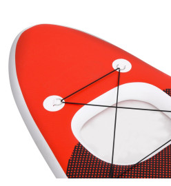 Ensemble de planche SUP gonflable Rouge 300x76x10 cm