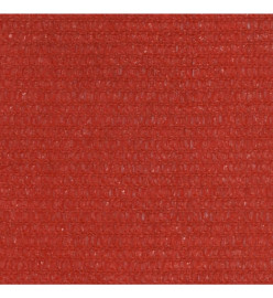 Voile d'ombrage 160 g/m² Rouge 3,6x3,6 m PEHD