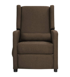 Fauteuil électrique de massage Marron Tissu