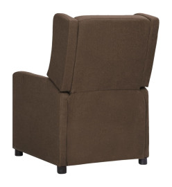 Fauteuil électrique de massage Marron Tissu