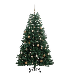 Sapin de Noël artificiel articulé 300 LED et boules 240 cm