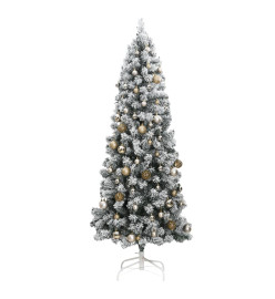 Sapin de Noël artificiel articulé 300 LED et boules 240 cm