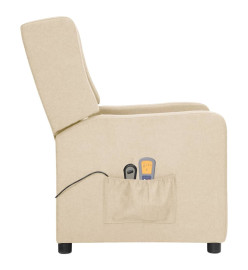 Fauteuil électrique de massage Crème Tissu