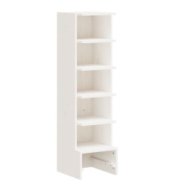 Armoire à chaussures blanc 28x30x104 cm bois de pin massif