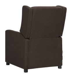 Fauteuil de massage Marron foncé Tissu