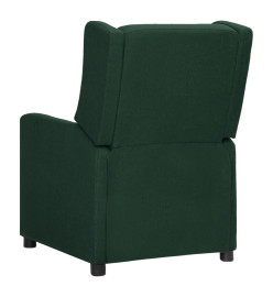 Fauteuil électrique de massage Vert foncé Tissu