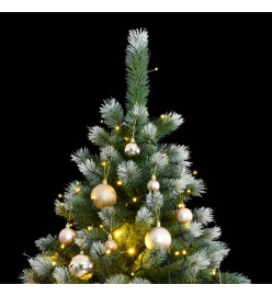 Sapin de Noël artificiel articulé 300 LED et boules 240 cm