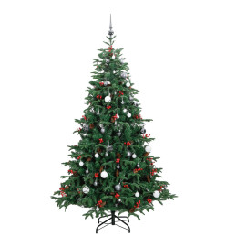 Sapin de Noël artificiel articulé 300 LED et boules 240 cm