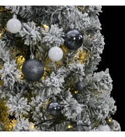 Sapin de Noël artificiel articulé 300 LED et boules 210 cm