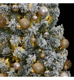 Sapin de Noël artificiel articulé 300 LED et boules 210 cm