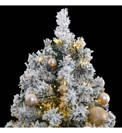 Sapin de Noël artificiel articulé 300 LED et boules 210 cm