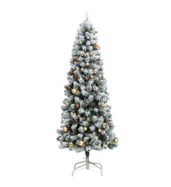 Sapin de Noël artificiel articulé 300 LED et boules 240 cm