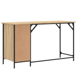 Bureau d'ordinateur chêne sonoma 131x48x75 cm bois d’ingénierie