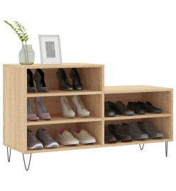 Armoire à chaussures Chêne sonoma 102x36x60cm Bois d'ingénierie