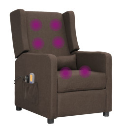 Fauteuil électrique de massage Taupe Tissu