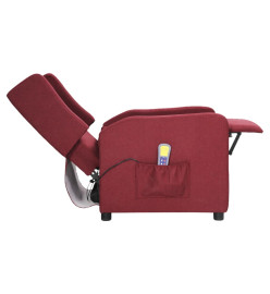 Fauteuil de massage Rouge bordeaux Tissu