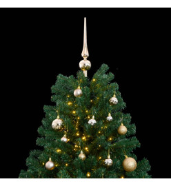 Sapin de Noël artificiel articulé 300 LED et boules 210 cm