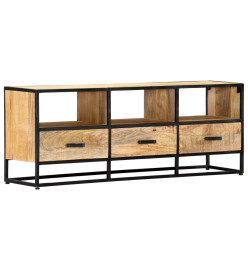 Meuble TV 120x30x45 cm Bois solide de manguier