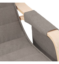 Chaise à bascule Taupe Tissu