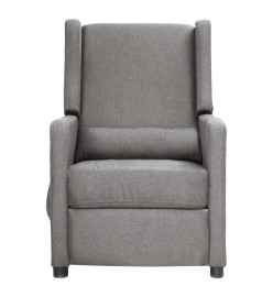 Fauteuil électrique de massage Gris clair Tissu