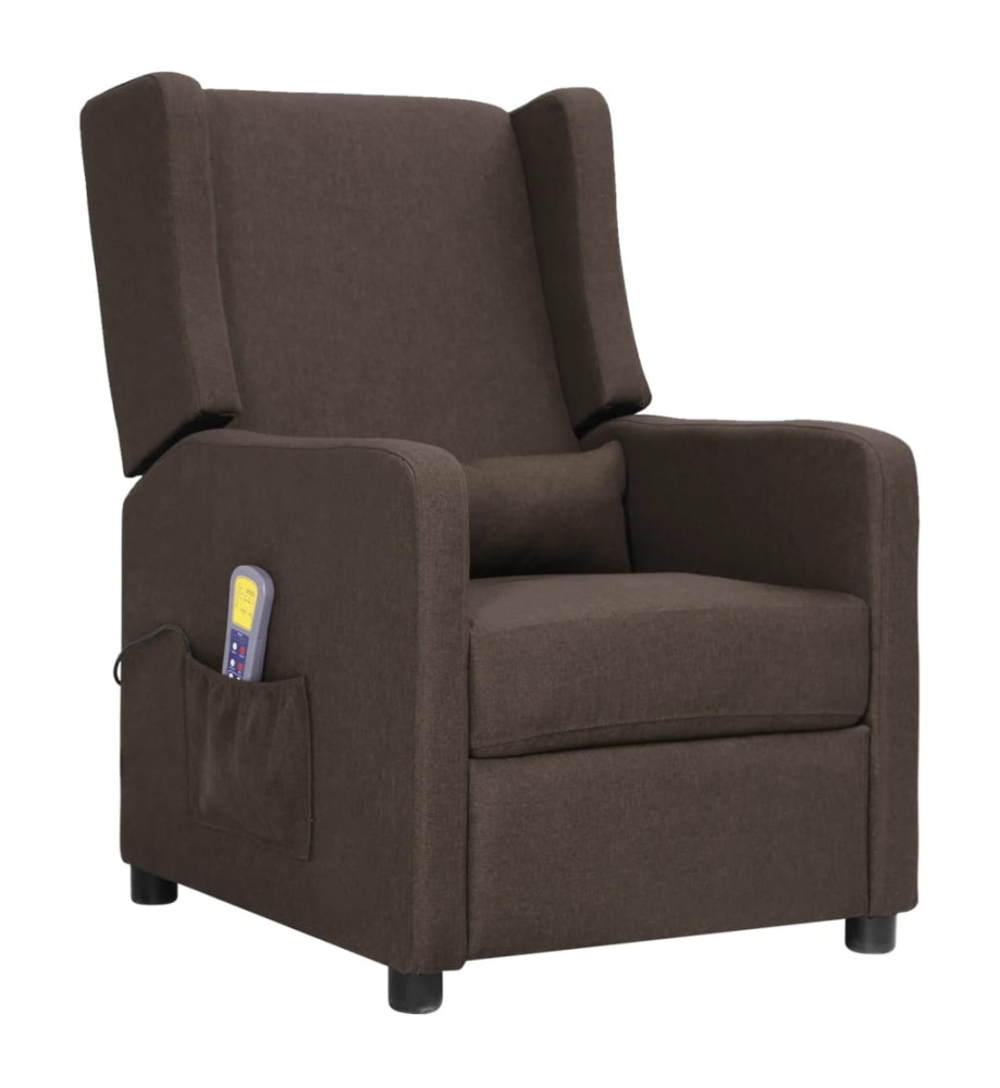 Fauteuil de massage Marron Tissu