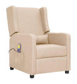 Fauteuil de massage Crème Tissu